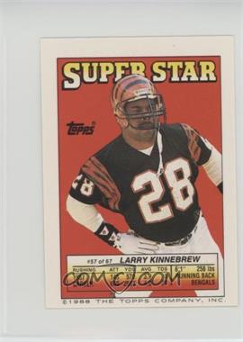 1988 Topps Super Star Sticker Back Cards - [Base] #57.5 - Larry Kinnebrew (Super Bowl XXII 5, Bottom Right)