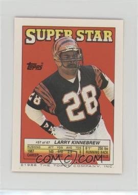 1988 Topps Super Star Sticker Back Cards - [Base] #57.64 - Larry Kinnebrew (Joe Montana 64, Clay Matthews 190)