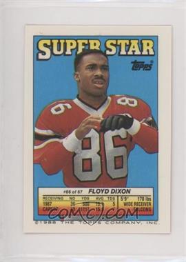 1988 Topps Super Star Sticker Back Cards - [Base] #66.184 - Floyd Dixon (Bernie Kosar 184)