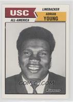 Charlie Young (All-America 1972; Incorrectly called Adrian on Front)
