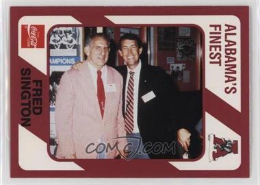 1989 Collegiate Collection Alabama Crimson Tide - Coke 20 #C-3 - Fred Sington, Sr.