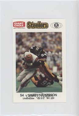 1989 Giant Eagle Pittsburgh Steelers Police - [Base] #54 - Hardy Nickerson