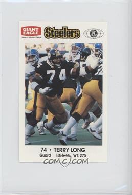 1989 Giant Eagle Pittsburgh Steelers Police - [Base] #74 - Terry Long