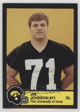 1989 Iowa Hawkeyes Team Issue - [Base] #_JIJO - Jim Johnson [EX to NM]