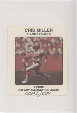 1989 NFL Franchise Game Player Cards - Board Game [Base] #_CRMI - Cris Miller
