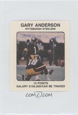 1989 NFL Franchise Game Player Cards - Board Game [Base] #_GAAN.2 - Gary Anderson (Kicker)