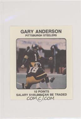 1989 NFL Franchise Game Player Cards - Board Game [Base] #_GAAN.2 - Gary Anderson (Kicker)