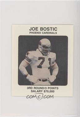 1989 NFL Franchise Game Player Cards - Board Game [Base] #_JOBO - Joe Bostic