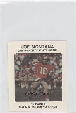 1989 NFL Franchise Game Player Cards - Board Game [Base] #_JOMO.1 - Joe Montana