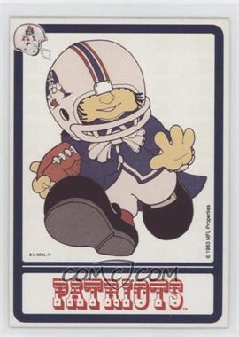 1989 NFL Properties U-Seal-It - Huddles Character Sticker Cards #_NEEP - New England Patriots