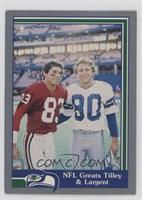 Pat Tilley, Steve Largent, Howard Twilley [EX to NM]