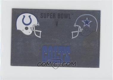 1989 Panini Album Stickers - [Base] #D - Super Bowl V (Baltimore Colts vs. Dallas Cowboys)