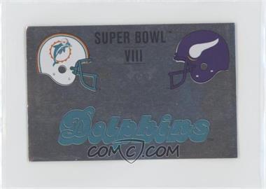 1989 Panini Album Stickers - [Base] #F - Super Bowl VIII (Miami Dolphins vs. Minnesota Vikings)