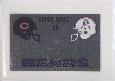 1989 Panini Album Stickers - [Base] #N - Super Bowl XX (Chicago Bears vs. New England Patriots) [EX to NM]