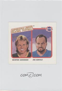 1989 Parker Brothers Superstar Lineup Talking Football - [Base] #_MAJA - Morten Andersen, Jim Arnold