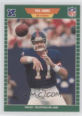 1989 Pro Set - [Base] #291 - Phil Simms