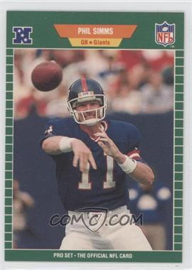 1989 Pro Set - [Base] #291 - Phil Simms