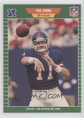 1989 Pro Set - [Base] #291 - Phil Simms