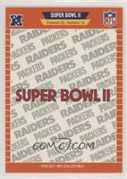 Super Bowl II - Green Bay Packers, Oakland Raiders