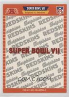 Super Bowl VII - Miami Dolphins, Washington Redskins [EX to NM]