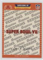 Super Bowl VII - Miami Dolphins, Washington Redskins