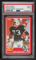 Willie Gault (#93 Greg Townsend Pictured on Front) [PSA 9 MINT]