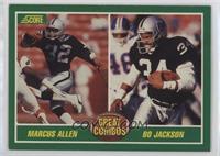 Marcus Allen, Bo Jackson [EX to NM]