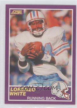 1989 Score Supplemental - [Base] #366S - Lorenzo White