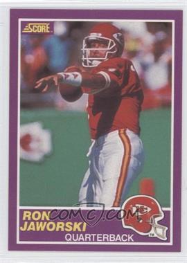 1989 Score Supplemental - [Base] #368S - Ron Jaworski