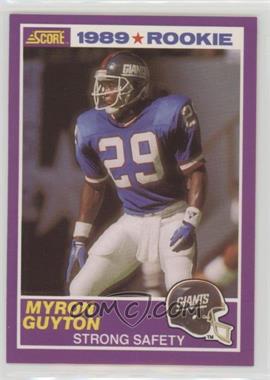 1989 Score Supplemental - [Base] #422S - Myron Guyton