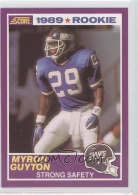 1989 Score Supplemental - [Base] #422S - Myron Guyton