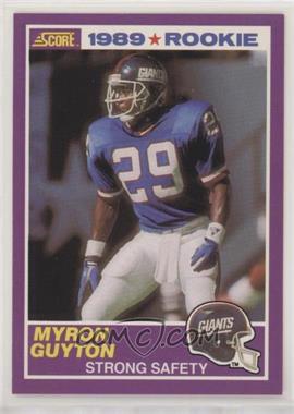1989 Score Supplemental - [Base] #422S - Myron Guyton