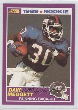 1989 Score Supplemental - [Base] #428S - Dave Meggett