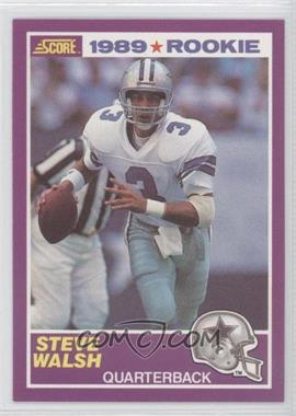 1989 Score Supplemental - [Base] #438S - Steve Walsh