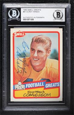 1989 Swell Football Greats - [Base] #61 - Elroy Hirsch [BAS BGS Authentic]