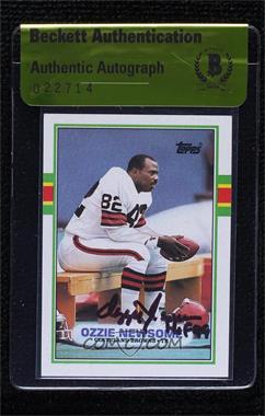 1989 Topps - [Base] #151 - Ozzie Newsome [BAS Authentic]