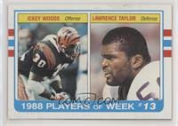 Ickey Woods, Lawrence Taylor [Poor to Fair]