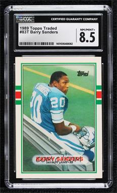 1989 Topps Traded - [Base] #83T - Barry Sanders [CGC 8.5 NM/Mint+]