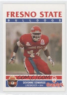 1990-91 Smokey Bear/Grandy's Fresno State Bulldogs - [Base] #_DEED - Devonne Edwards