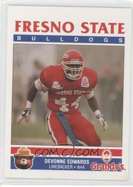 1990-91 Smokey Bear/Grandy's Fresno State Bulldogs - [Base] #_DEED - Devonne Edwards