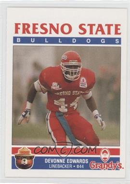 1990-91 Smokey Bear/Grandy's Fresno State Bulldogs - [Base] #_DEED - Devonne Edwards