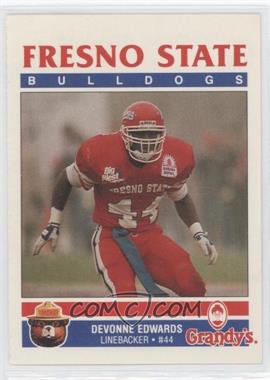 1990-91 Smokey Bear/Grandy's Fresno State Bulldogs - [Base] #_DEED - Devonne Edwards