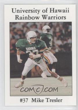 1990 7-Eleven Hawaii Rainbow Warriors - [Base] #37 - Mike Tresler