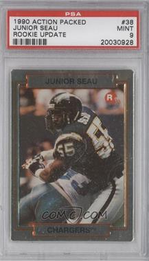 1990 Action Packed Rookie Update - [Base] #38 - Junior Seau [PSA 9 MINT]