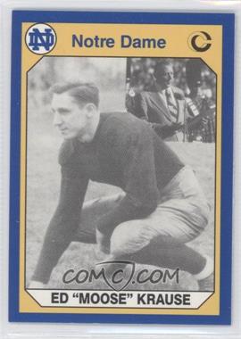 1990 Collegiate Collection University of Notre Dame - [Base] #105 - Ed Krause