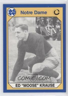1990 Collegiate Collection University of Notre Dame - [Base] #105 - Ed Krause