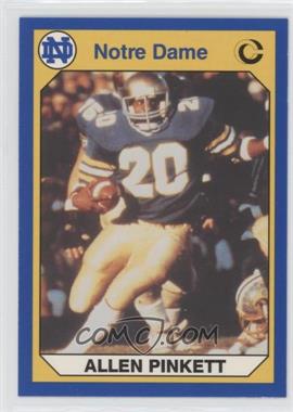 1990 Collegiate Collection University of Notre Dame - [Base] #37 - Allen Pinkett