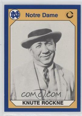 1990 Collegiate Collection University of Notre Dame - [Base] #70 - Knute Rockne