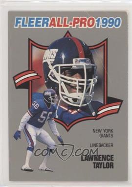 1990 Fleer - All-Pro - Blank Back #14 - Lawrence Taylor [Noted]
