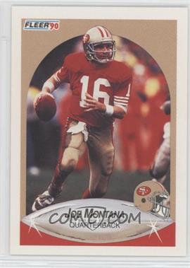 1990 Fleer - [Base] #10.2 - Joe Montana (Headings TD'S and YDS are correctly listed)